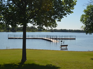 The fishing pier is flooded and not available for our use this year.